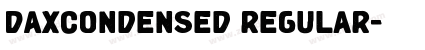 DAXCONDENSED REGULAR字体转换